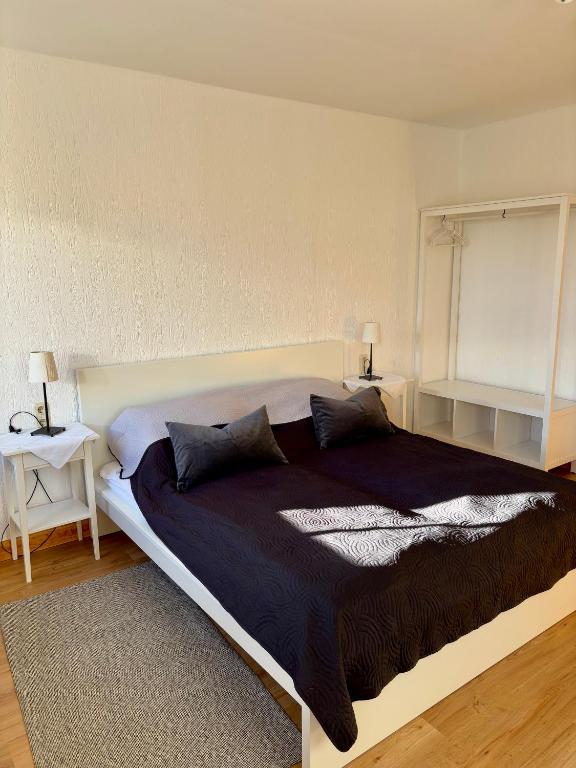 Postel nebo postele na pokoji v ubytování Kornkäfer Kleinmockritz