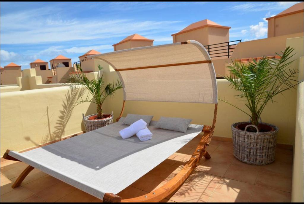 Balkón nebo terasa v ubytování El Sultán 71 Corralejo
