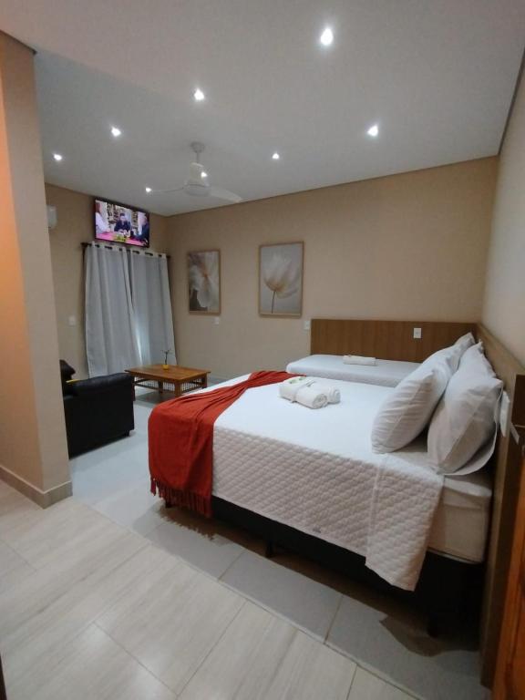 Postel nebo postele na pokoji v ubytování Pousada Litoral Paraty