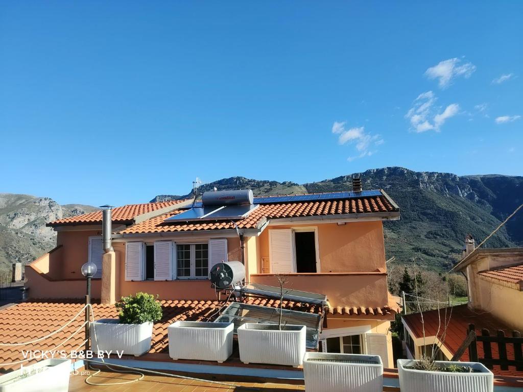Nespecifikovaný výhled na hory nebo výhled na hory při pohledu z bed and breakfast
