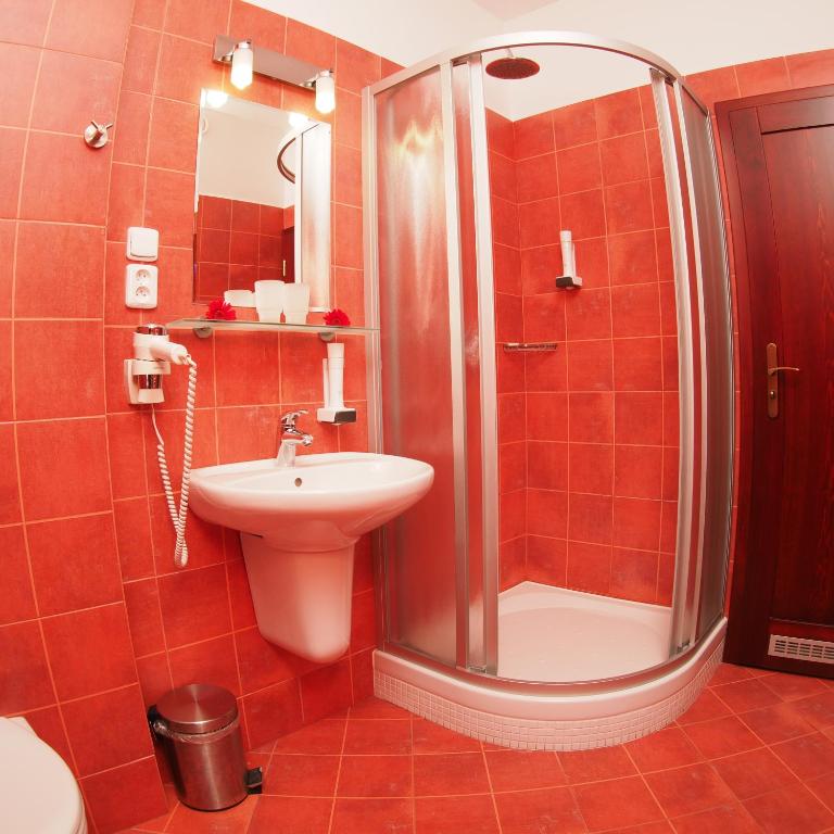 Koupelna v ubytování Hotel Výpřež - Děčín