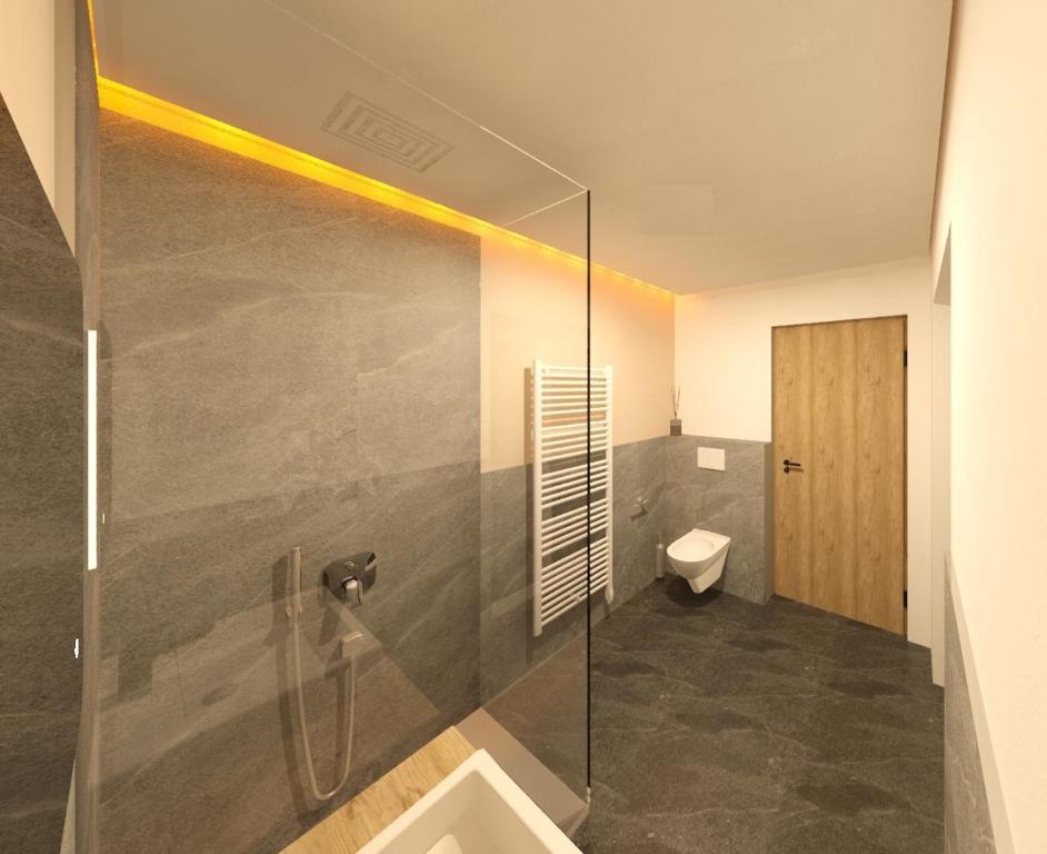 A bathroom at Hotel Krone