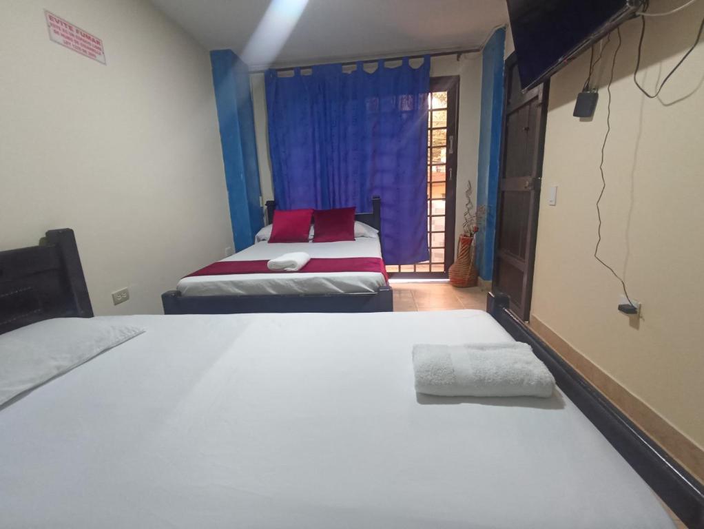 Postel nebo postele na pokoji v ubytování Hotel San Vicente