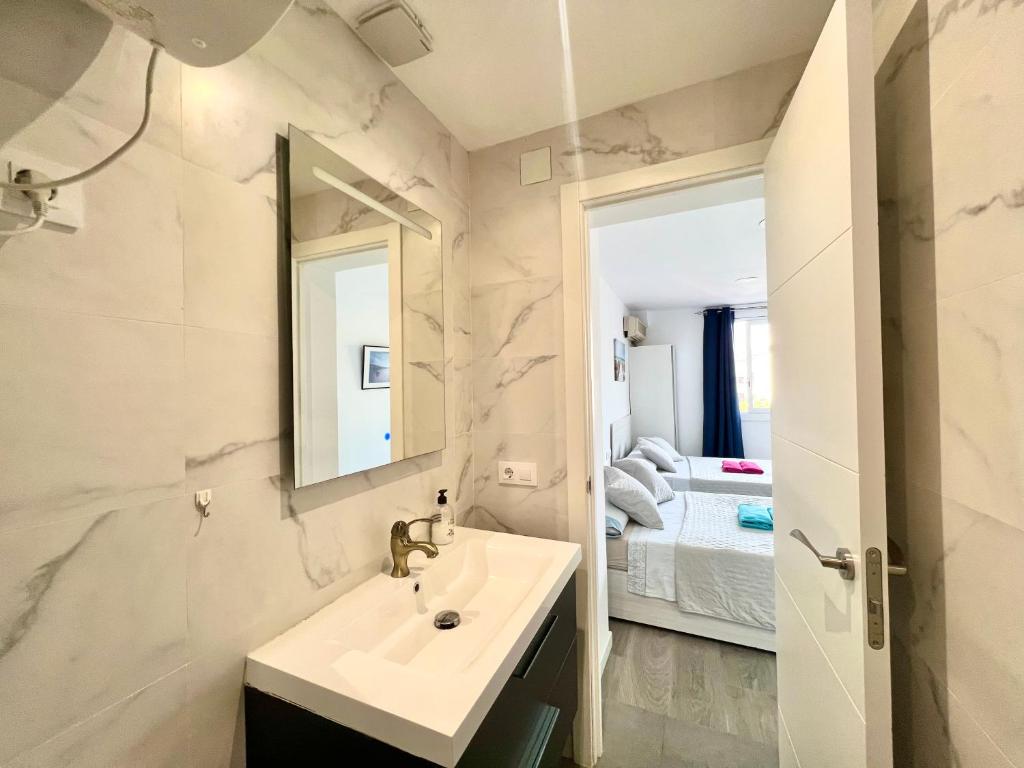 Koupelna v ubytování Apartamentos Playa
