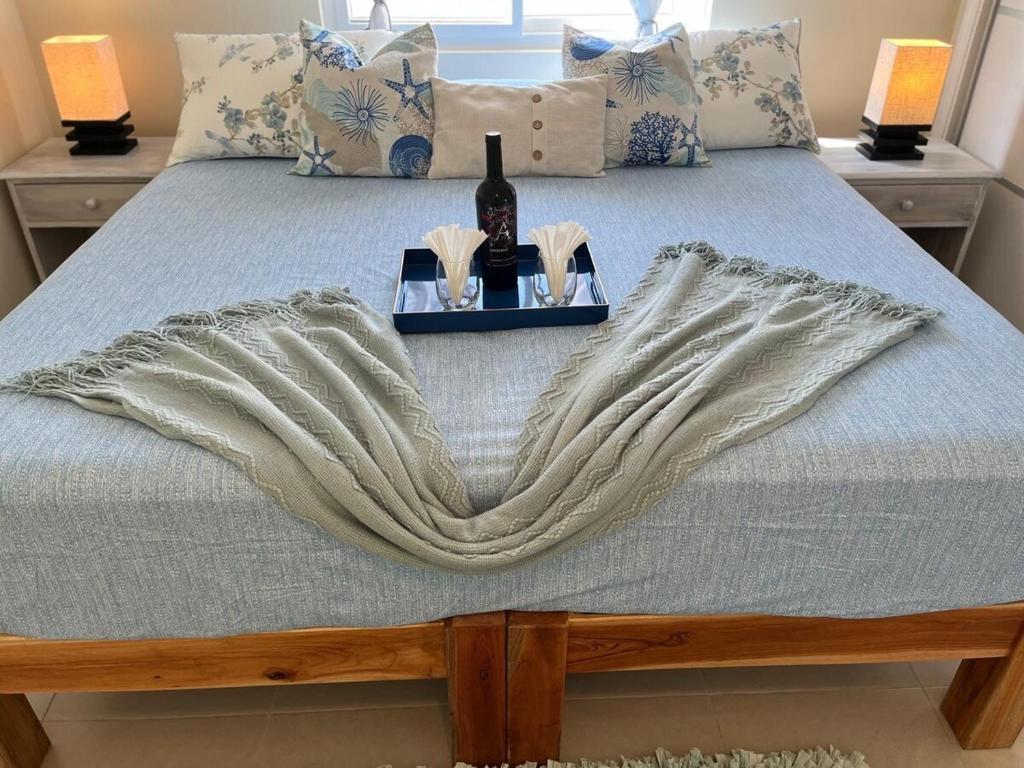 Postel nebo postele na pokoji v ubytování Seashell Villas