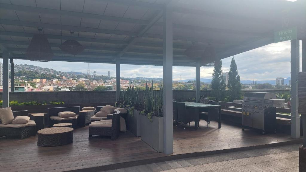 Nespecifikovaný výhled na hory nebo výhled na hory při pohledu z apartmánu