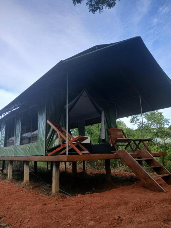 Zahrada ubytování Makulu Jungle Camping Sigiriya