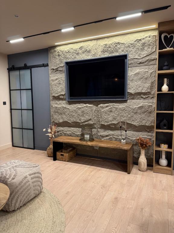 TV a/nebo společenská místnost v ubytování Ski-Lift-Access - Brand New Design Apartment
