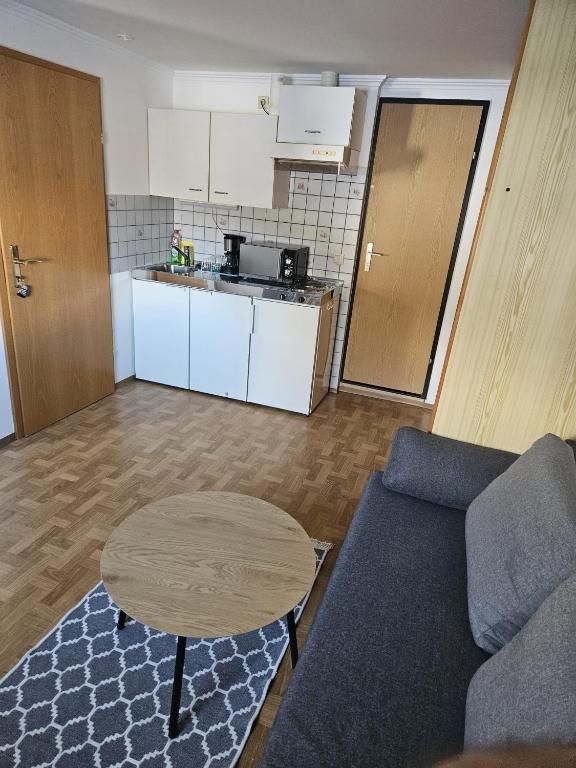 Kuchyň nebo kuchyňský kout v ubytování Ferienwohnung Mitterdiel