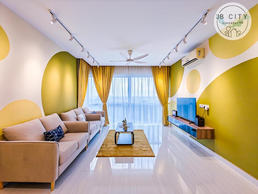 Posezení v ubytování Medini Signature Suites by RR JBcity
