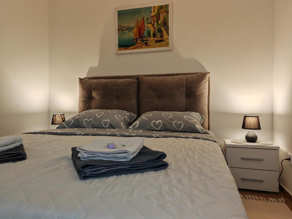 Krevet ili kreveti u jedinici u okviru objekta Apartman ELIT Srebrno jezero