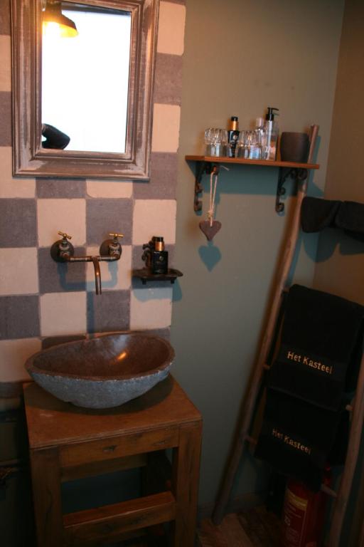 Kuchyň nebo kuchyňský kout v ubytování B&B Het kasteel