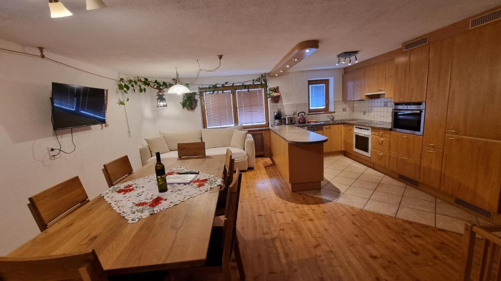 Kuchyň nebo kuchyňský kout v ubytování Haus Seebach