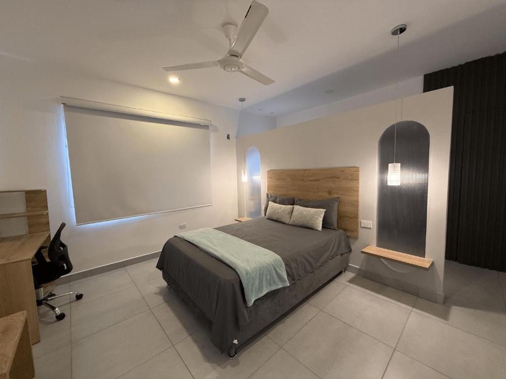 Postel nebo postele na pokoji v ubytování Lindo Apartamento con Jacuzzi en Monteria