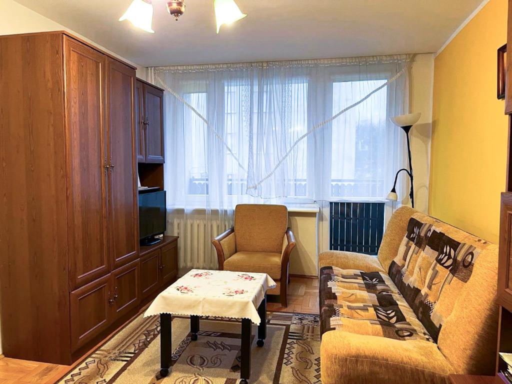 Posezení v ubytování Apartament na Nowickiego
