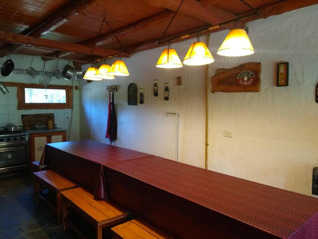 Köök või kööginurk majutusasutuses Aldea Aliwen
