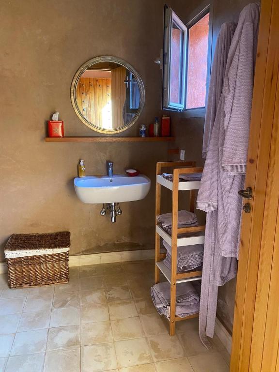 Koupelna v ubytování Kasbah Oum Rabia