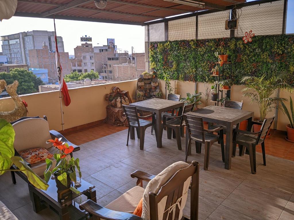 Balkón nebo terasa v ubytování Hospedaje turístico Peruvian Wasi