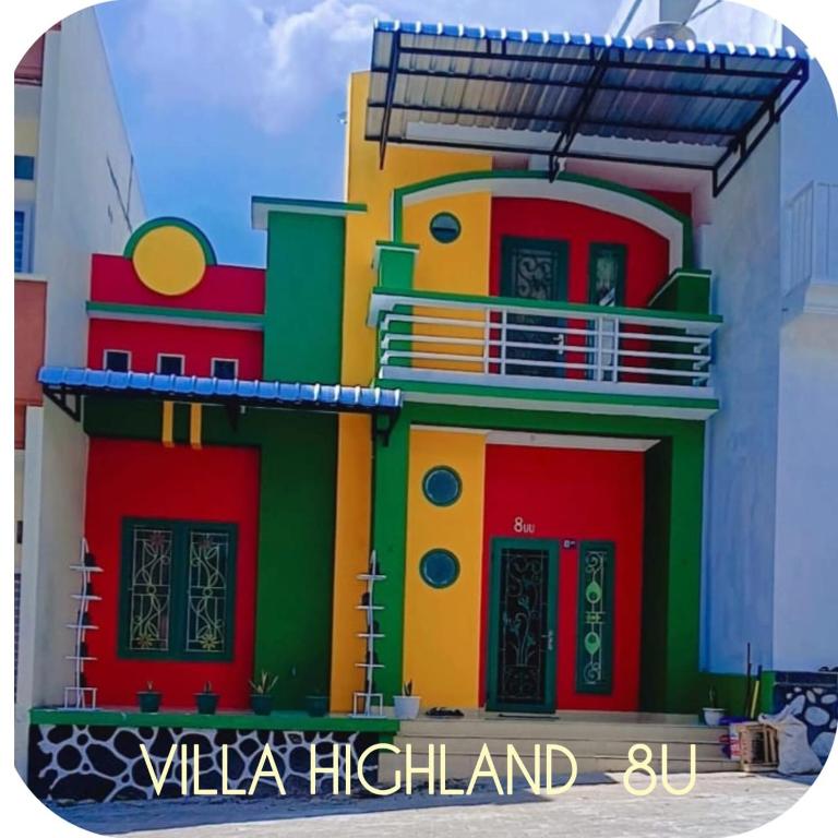 a building painted in the colours of wildfire highland at Villa Highland No 8 UU Berastagi View in Berastagi