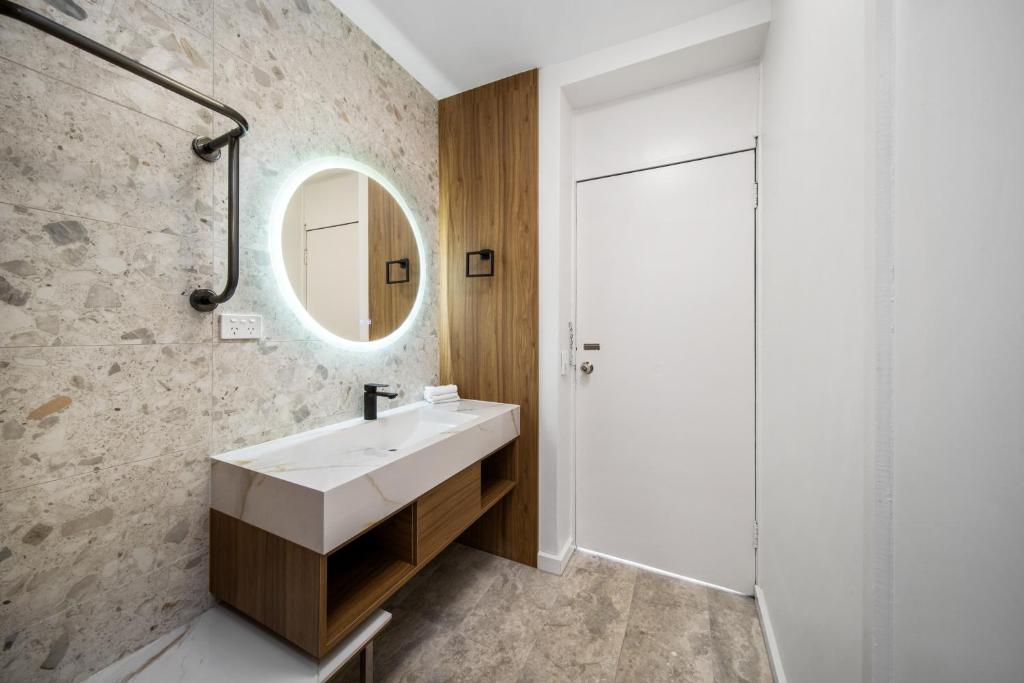 Koupelna v ubytování Kingsway Motel Geelong