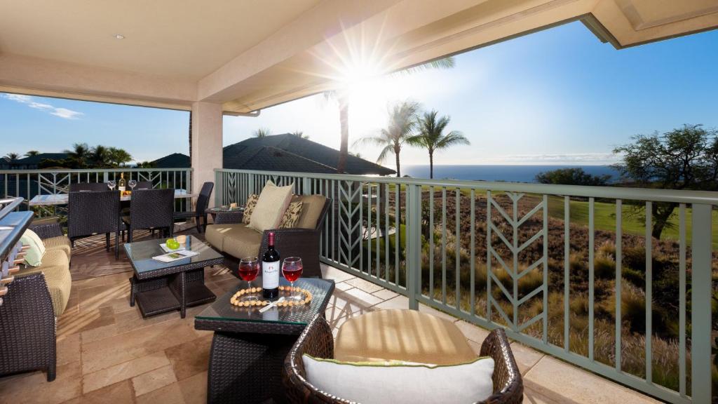 Balkón nebo terasa v ubytování ❤PiH❤ Endless Ocean Views Villa Gorgeous Mauna Kea Ocean and Mountain View