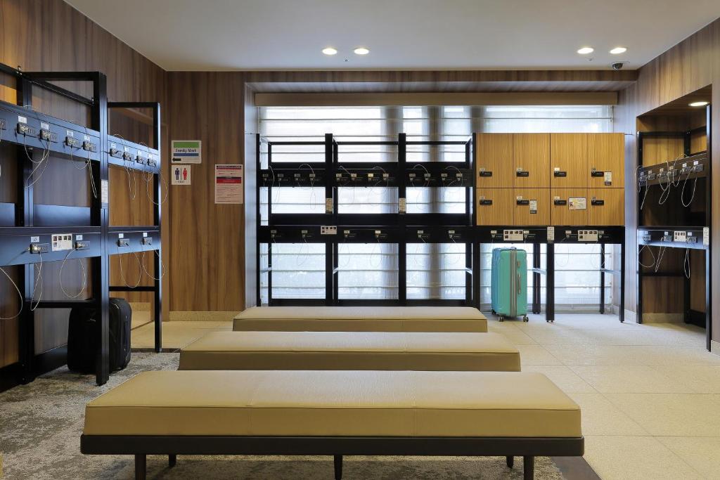 Posezení v ubytování Keio Presso Inn Nihonbashi Kayabacho