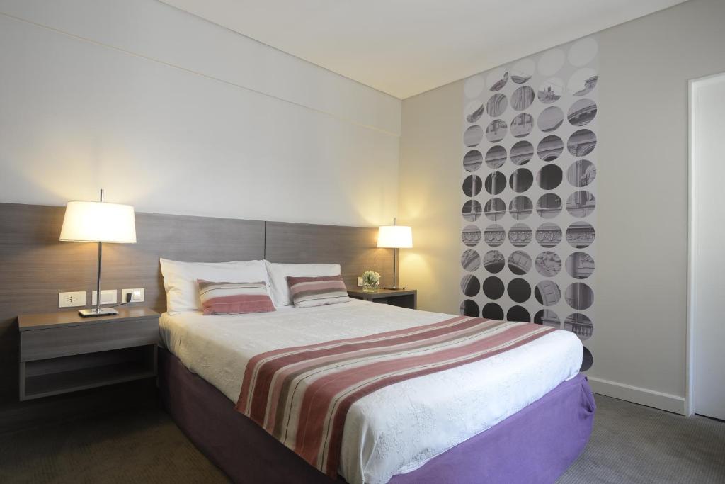 Krevet ili kreveti u jedinici u okviru objekta Bisonte Palace Hotel