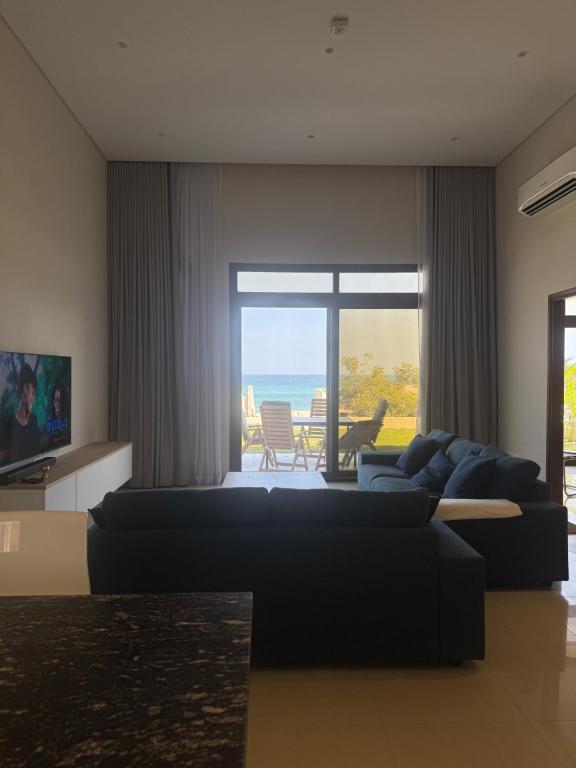 Posezení v ubytování Beach house بيت البحر