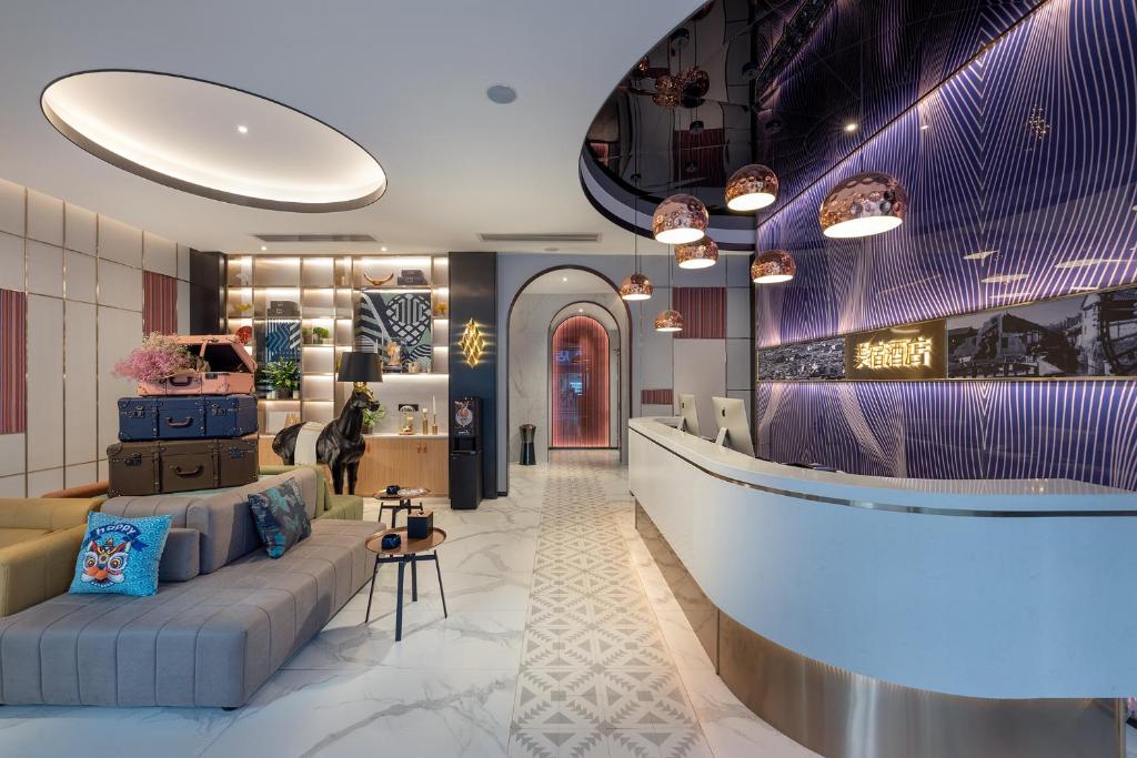 Posezení v ubytování Lijiang MΛISON Hotel