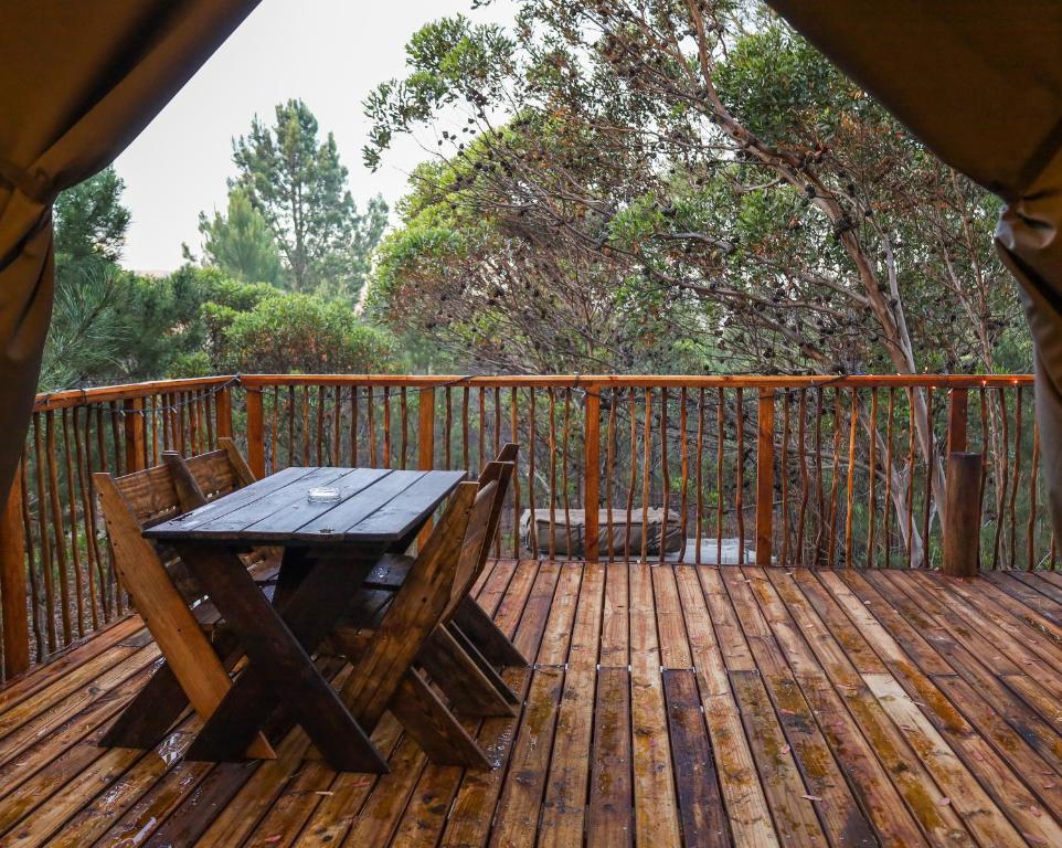 Balkón nebo terasa v ubytování Otium Oasis Glamping & Camping