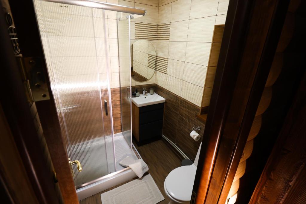 Koupelna v ubytování VIP House