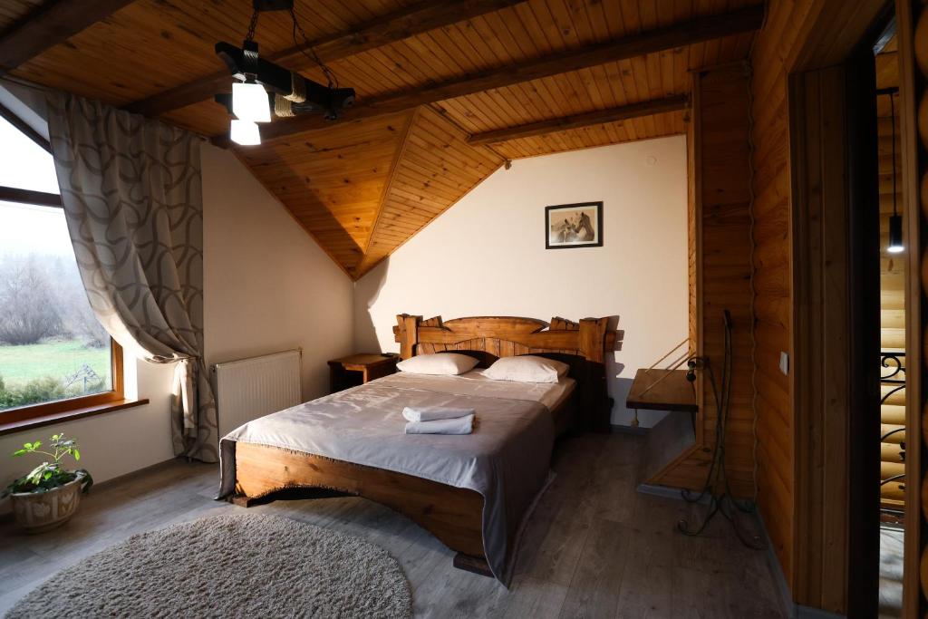 Postel nebo postele na pokoji v ubytování VIP House