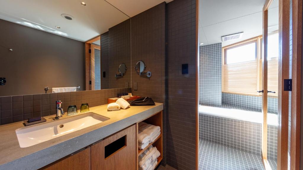 Koupelna v ubytování HOTEL AO Kanazawa