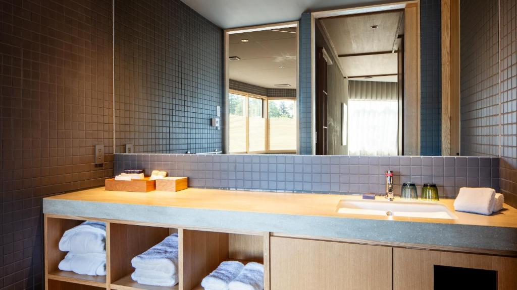 Koupelna v ubytování HOTEL AO Kanazawa