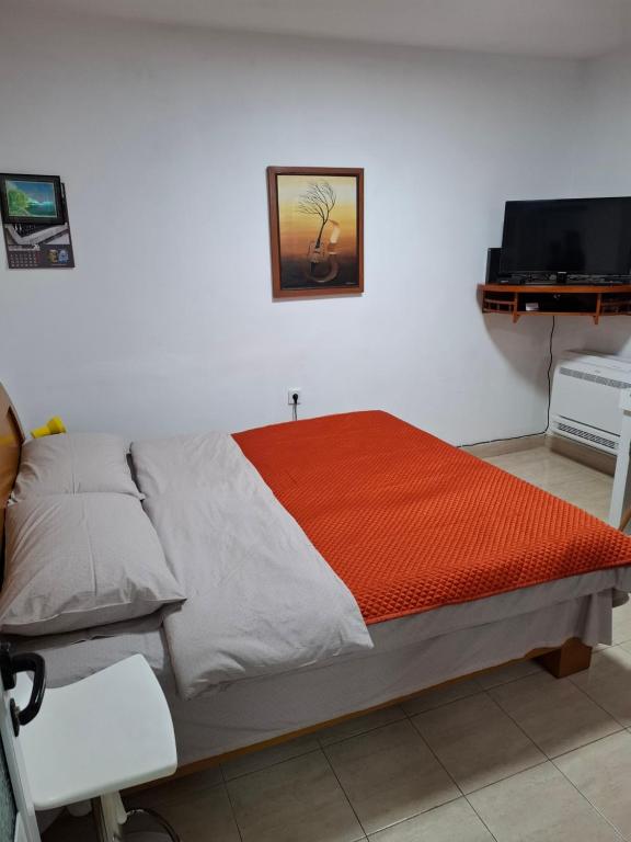 Postel nebo postele na pokoji v ubytování Apartament Rinia in Pogradec