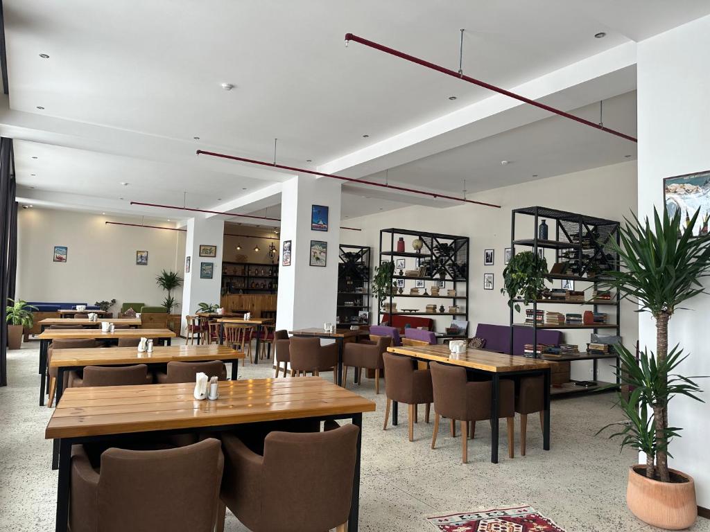 Restaurace v ubytování Mountain House Kazbegi