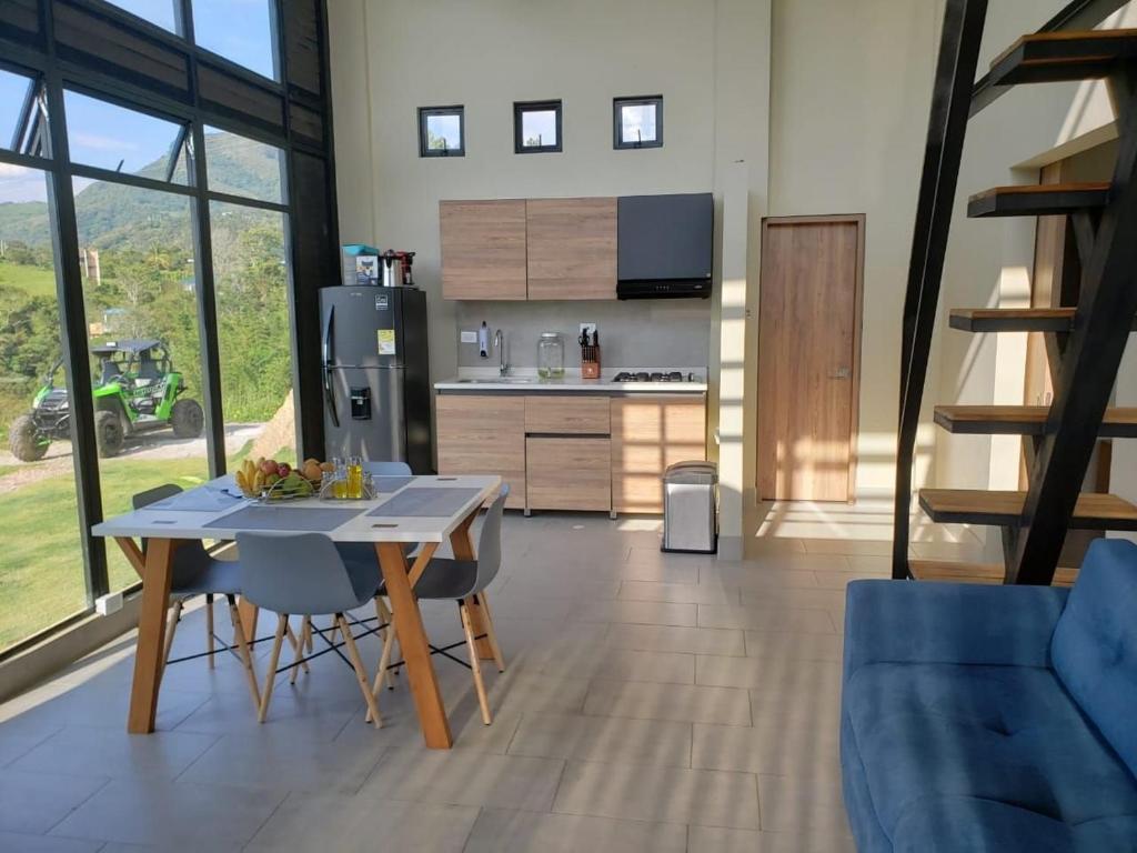 Kuchyň nebo kuchyňský kout v ubytování Sasaima Chalet Turei (G7)