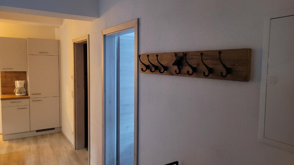 Kuchyň nebo kuchyňský kout v ubytování Franzis Appartments Franz