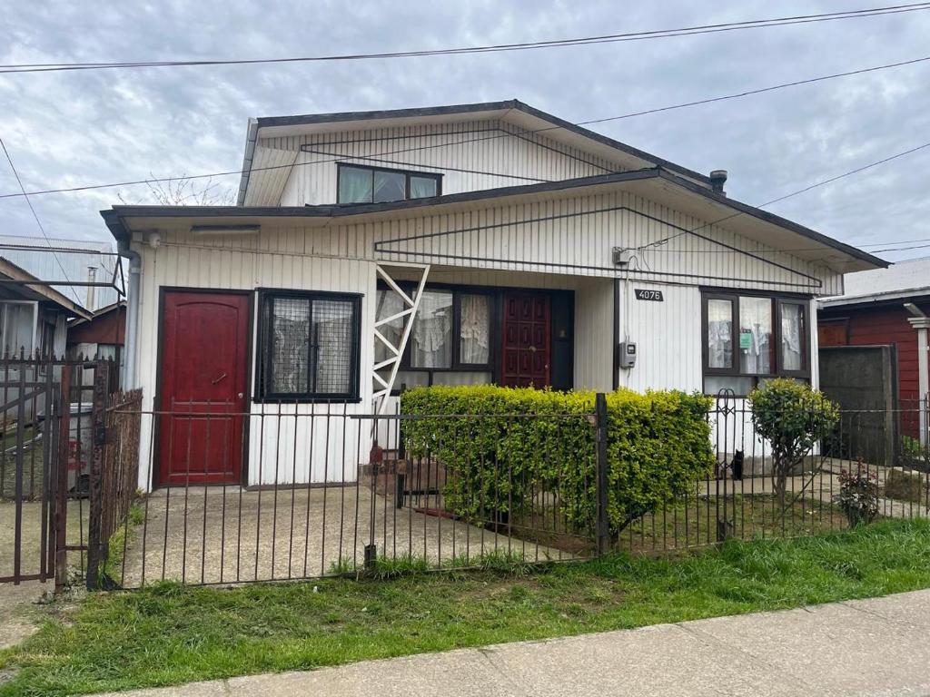 Bygningen som feriehuset ligger i