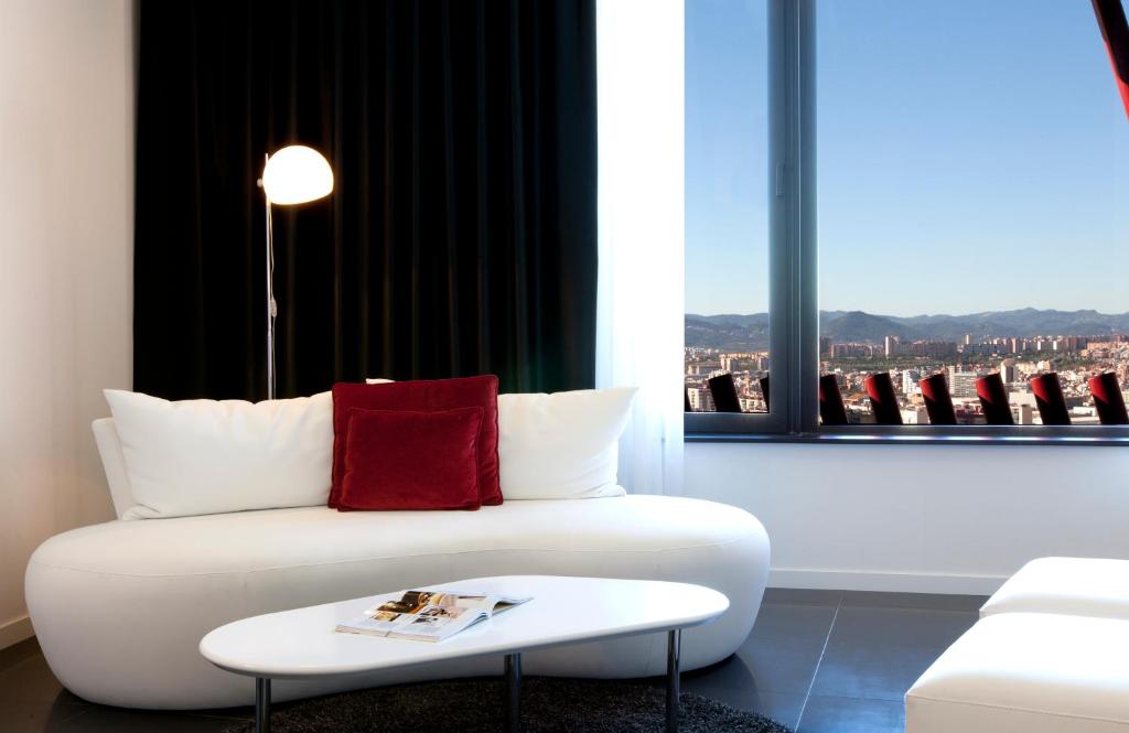 אזור ישיבה ב-Hotel Porta Fira 4* Sup