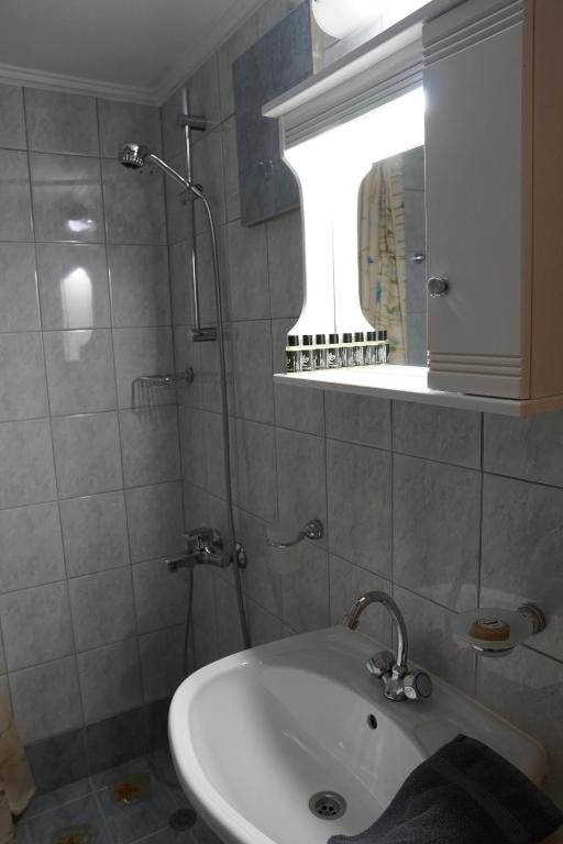 Koupelna v ubytování Sea And Sun apartments 304 Ιδιωτικό διαμέρισμα