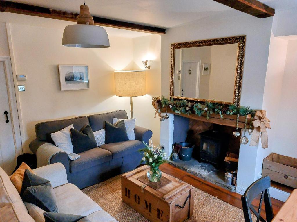 Posezení v ubytování Sett Cottage, Hayfield