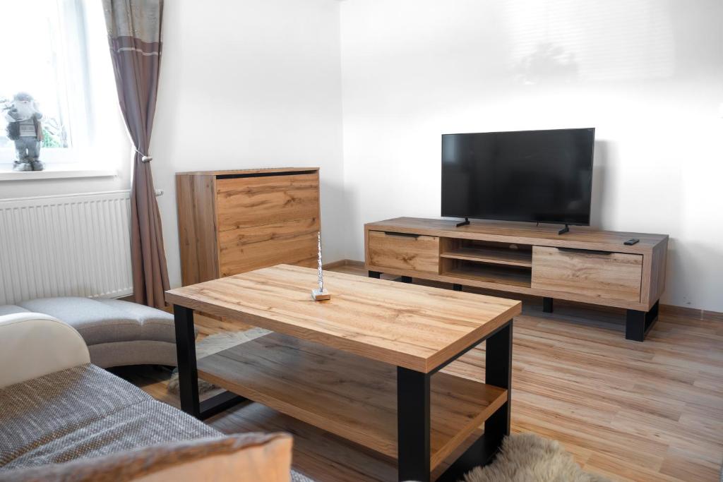 TV a/nebo společenská místnost v ubytování Apartmán Filip&Luky