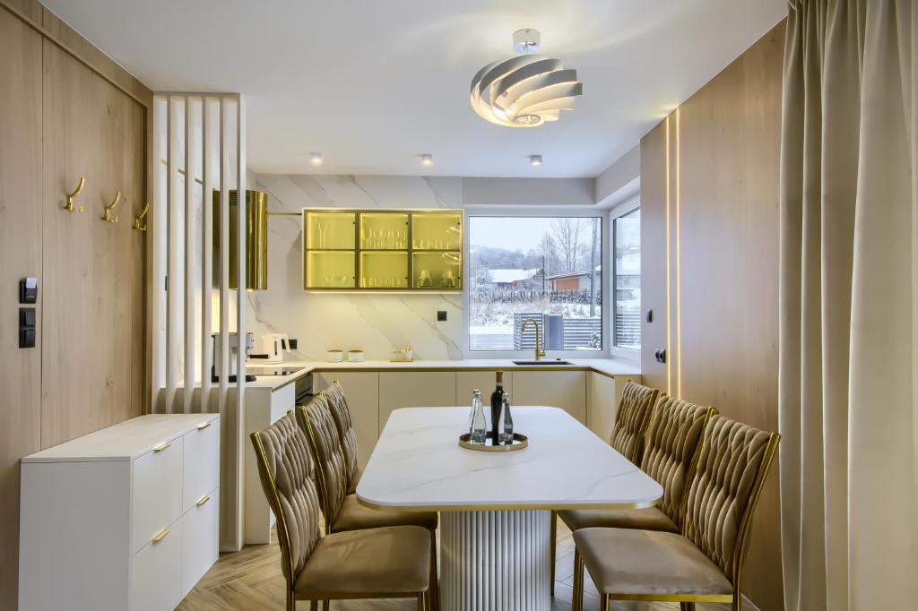 Ruang duduk di MK Premium Apartamenty