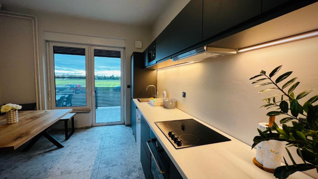 Kuchyň nebo kuchyňský kout v ubytování Stara lipa Tašner FREE kitchen&garage&parking-self check in