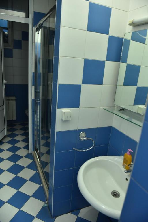 Koupelna v ubytování Hostel Nikšić