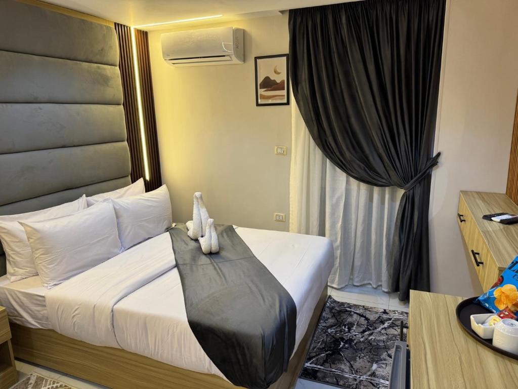 Posezení v ubytování Giza Pyramids Boutique Hotel