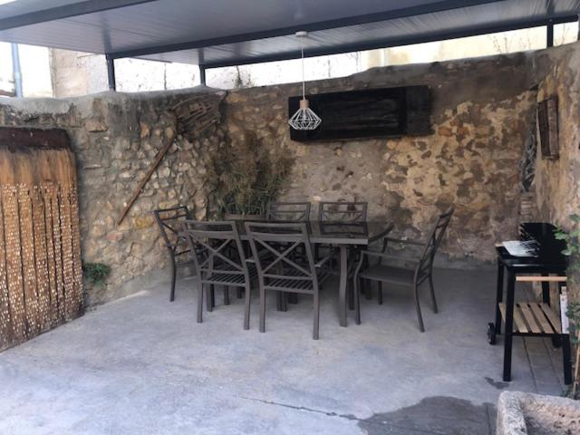 Patio alebo iná vonkajšia časť ubytovania Casa Rural La Labranza