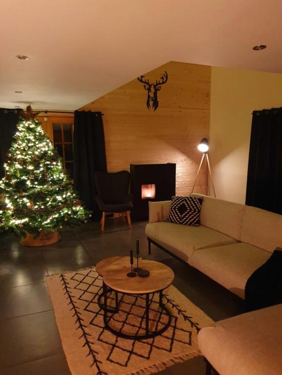 Posezení v ubytování Chalet Mésange
