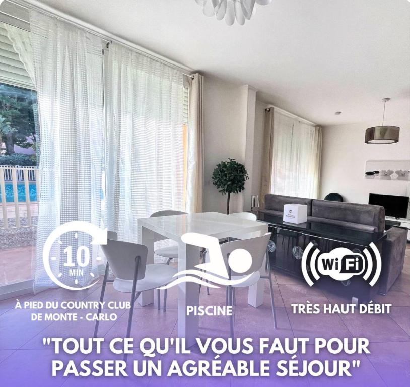 Imagine din galeria proprietății Direct Monaco 2 Pièces devant piscine în Beausoleil